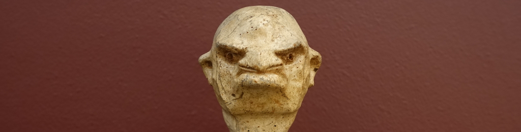 Scupture of an amiable monster by Leopold Chauveau (1910) from the Louvre Museum, Paris.