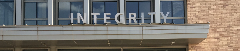 Sign on Rudder Center at Texas A&M University